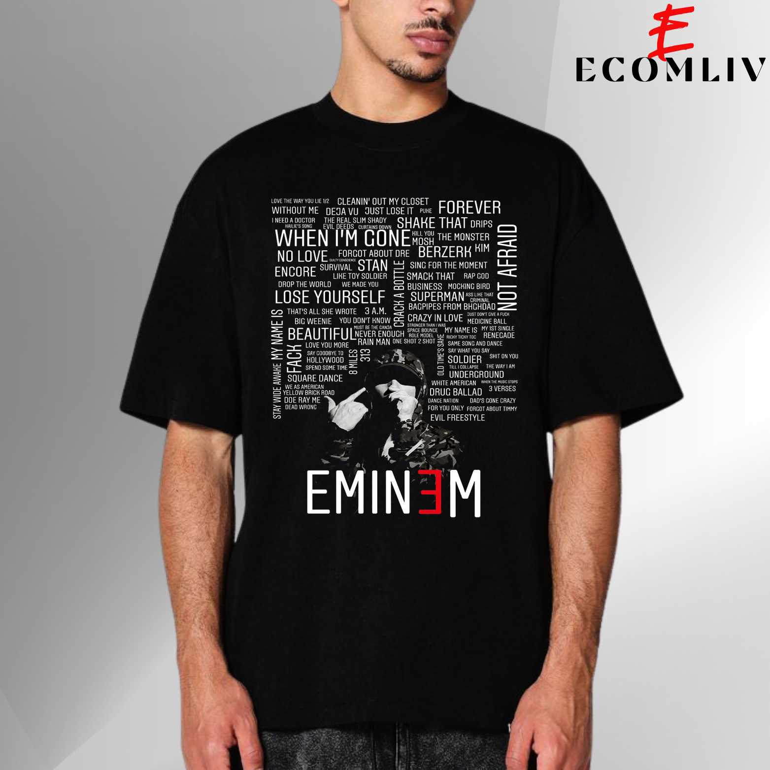 Eminem Graphic T Shirt, Unisex Hip Hop Shirt